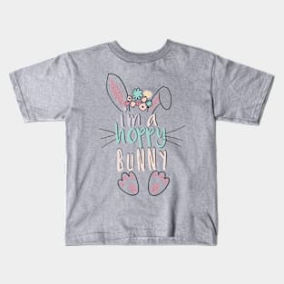 I’m a hoppy bunny Easter design Kids T-Shirt